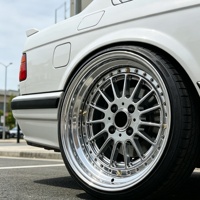 Velg Bku 2 Piece Wheels Style 32 untuk BMW E30 Z1 Z21 Seri 02 1602 16 17 18 Inch Rims Custom Chrome Deep Dish Forged Wheels