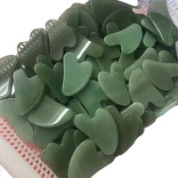 Planche de Gua Sha en Jade Naturel en Forme de Papillon – Options Vert et Bleu, Origine Guangdong, Outil Spécifique de Massage pour la Santé, Vente en Gros