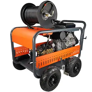 Urban pipe dredging machine High pressure washer drain pipe cleaning machine with Italy AR pump and Italy MV Reducer