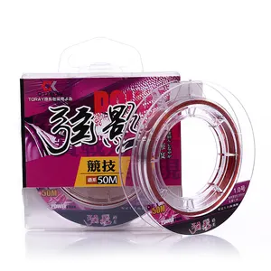 50 meter fishing line competitive fishing gear Monofilament Fishing Line High Abrasion Resistance