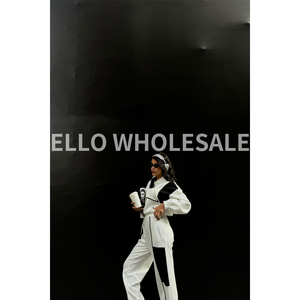 Ensemble de survêtement vintage décontracté blanc coupe-vent respirant et réfléchissant pour le jogging hivernal, taille XXL, avec logo imprimé, léger et uni - Product Image 4