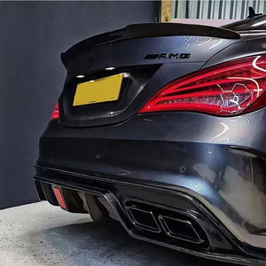 For CLA-Class W117 C117 Style Real Carbon Fiber Rear Diffuser 2013-2020 - Product Image 6