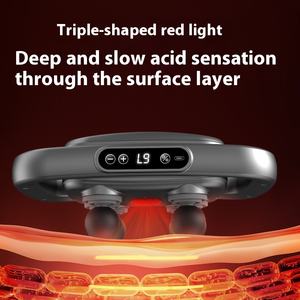 Buona qualità 6 teste tessuto profondo potente terapia fisica regolabile professionale sollievo dal dolore pistola per massaggio portatile - Product Image 3