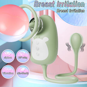 Grensoverschrijdende Nieuwe Volwassen Plezier Voor Eierspringen Meisje Speelgoed Vrouw Zuigen Elektrische Borst Massager Vibrators Voor Koppels - Product Image 5