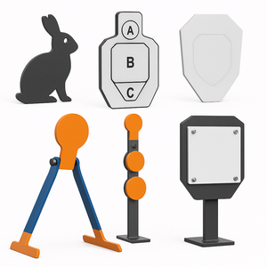 Cibles en acier en forme d'animal <span class=keywords><strong>de</strong></span> chasse personnalisées AR500 lapin Silhouette <span class=keywords><strong>tir</strong></span> <span class=keywords><strong>Gong</strong></span> pour la pratique en plein air Gu n Range Training - Product Image 1