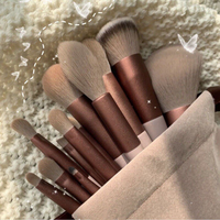 Ensemble de pinceaux de maquillage, 13 pièces/lot, fond de teint, poudre cosmétique, blush, mélange beauté, outil de maquillage