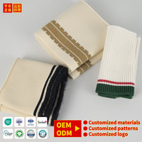 Col tricoté côtelé personnalisé OEM, vente en gros de cols côtelés pour t-shirts, col en coton et polyester, mini col tricoté côtelé pour vêtements