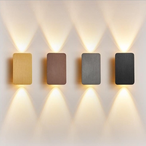 Lampada da <span class=keywords><strong>Parete</strong></span> Nordica Minimalista in Alluminio Spazzolato con Illuminazione Su e Giù <span class=keywords><strong>per</strong></span> Hotel, Camera da Letto, <span class=keywords><strong>Soggiorno</strong></span> e <span class=keywords><strong>Parete</strong></span> di Sfondo - Product Image 1