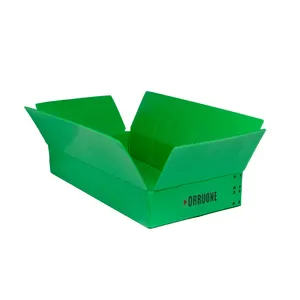 Hot sale PP Recycled plastic corrugated mailing tray/postal tote bin/UPS mail tote