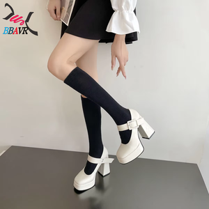 Zapatos de Tacón Alto con Plataforma y Punta Cuadrada, Estilo Lolita, Tipo Mary Jane, Fabricación Personalizada - Product Image 5