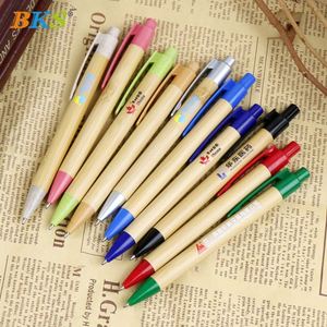 Customizable Logo Environment Stationery Plastic and Bamboo Ballpoint <b>Pen</b> 1.0mm Writing Width Acceptable - Product Image 3