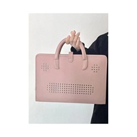 Sacoche d'ordinateur portable de luxe en cuir végétalien, étui de protection professionnel gravé sur mesure, étui technique portable et fin, cadeau d'affaires exécutif