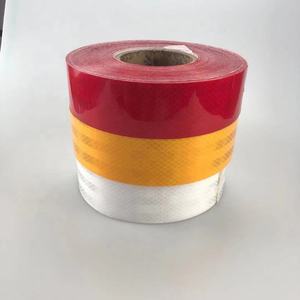 Nastro Riflettente Bianco Rosso Giallo per Auto in Materiale PET per Segnalazione - Product Image 3