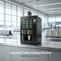 Machine à café expresso en libre-service, brassage rapide, 3 grands réservoirs de poudre, paiement par pièces multi-pays, direct usine, OEM