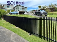 Aluminiumlegering 6 voet privacy schuttingpaneel poedercoating anti-UV eenvoudige montage modern design 20 jaar garantie tuinhek paardenhek