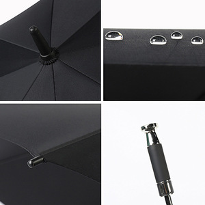 Paraguas de Golf de Lujo Reforzado, Grande, Electrochapado, con Mango Largo Recto, Apertura Semiautomática, 8 Varillas, Diseño Moderno, para Coche <span class=keywords><strong>VIP</strong></span> - Product Image 4