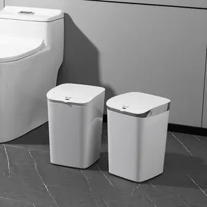 <span class=keywords><strong>Poubelle</strong></span> intelligente à capteur <span class=keywords><strong>automatique</strong></span>, étanche, grande capacité, sans contact, avec capteur ultrasonique pour cuisine et salon - Product Image 1