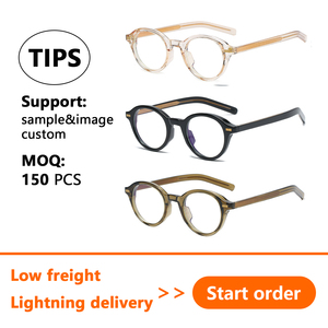Montature Ottiche Rotonde in TR90 Ultra-leggero <span class=keywords><strong>di</strong></span> Alta Qualità, Stile Classico, Pronte per la Consegna, Occhiali Anti Luce Blu per Adulti - Product Image 2