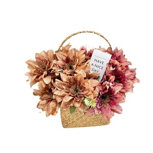 Usine de fleurs artificielles Meiyu Craft, dahlias simulés, fleurs artificielles à 7 têtes en tissu polyester, décoration de mariage et de maison - Product Image 5