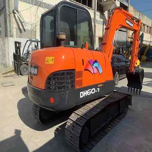 รถขุด Doosan DH60-7 มือสอง รุ่นปี 2023 น้ำหนัก 5550 กก. บุ้งกี๋ 0.2 ลบ.ม. อะไหล่หลัก มอเตอร์ เกียร์บ็อกซ์ PLC - Product Image 1