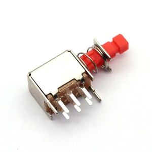 Straight Key Switch A03 Self-Locking with <strong>Spring</strong> Double Row 6Pin Piano <strong>Push</strong> <strong>Button</strong> Switch PS-22F02 - Product Image 2