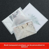 Enveloppes en papier calque transparent, vente en gros, pour cartes postales vintage de mariage, invitations, protège-documents, avec logo. 3 B6 Chine