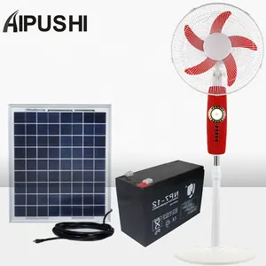 Solar wiederauf ladbarer Lüfter Fabrik preis Rot/blau Farbe DC 12V 10 12 Kunststoffs ockel DC 12V Clip Elektrischer Adapter Not lüfter