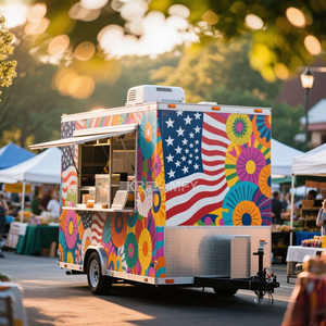 Nouveau produit 2025 Camion de cuisine mobile en acier inoxydable pour la vente de glaces Fast Food - Product Image 2