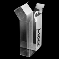 Boîte d'emballage pour caleçons pour hommes en matériaux recyclés transparents avec logo personnalisé - Boîte en plastique écologique