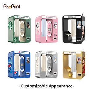 Machine Photobooth en Bois Réglable en Hauteur, avec Paiement Sans Espèces et à la Tirage, pour Centres Commerciaux - Product Image 4