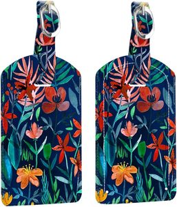 ป้ายแท็กกระเป๋าเดินทางพร้อมฝาปิดปกป้องข้อมูลส่วนตัวและหัวเข็มขัดสแตนเลส ผลิตจากโรงงาน OEM ป้ายแท็กกระเป๋าเดินทางหนัง PU แบบกำหนดเอง - Product Image 1