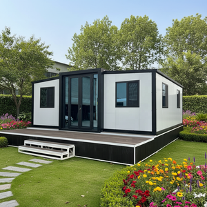 Villa Moderna Prefabbricata in Acciaio Leggero da 40Ft 20Ft, <span class=keywords><strong>Casa</strong></span> Container Espandibile con 2, 3, 4, 5 Camere da Letto in <span class=keywords><strong>Vendita</strong></span>, <span class=keywords><strong>Casa</strong></span> <span class=keywords><strong>Mobile</strong></span> - Product Image 1