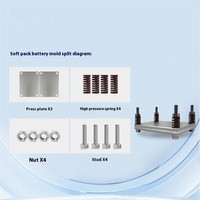 Cetakan sel kantong baterai Solid-State versi disederhanakan Sensor tekanan/pengujian baterai digunakan untuk mesin pabrik manufaktur