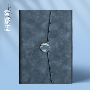 Carnet A5 personnalisable en cuir PU, design <span class=keywords><strong>enveloppe</strong></span> avec incrustation marbrée, boucle ronde et options multicolores - Product Image 6
