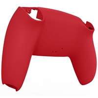 EXtremeRate coque de remplacement Passion rouge plaque arrière coque de remplacement boîtier inférieur pour contrôleur PS5