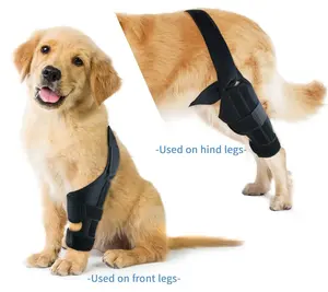 靴下関節ラップ損傷のための通気性のある犬の膝サポートブレース膝パッドは脚を回復します犬