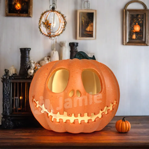 Halloween Jack O Lantern zucche, azionato a batteria luce di <span class=keywords><strong>zucca</strong></span> lanterna Helloween decorazioni di <span class=keywords><strong>zucca</strong></span> per interni esterni - Product Image 1