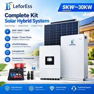 Kit Completo Lefor, Sistema Híbrido Solar de 3kW, 6kW, <span class=keywords><strong>12kW</strong></span>, Monofásico y Trifásico, con Batería LiFePO4 para Uso Residencial y Comercial - Product Image 1