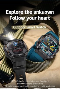 HT34 Outdoor Sport Smartwatch HD Screen 3ATM Deep Heart Rate Monitoring Answer Call Feature Voice Call <strong>Smart</strong> Bracelet Compass - Product Image 3