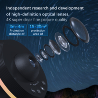 Projecteur d'étoiles galaxie planétarium HD 13 en 1, projecteur d'étoiles galaxie avec minuterie, effets d'éclairage RVB pour enfants, adultes, chambre