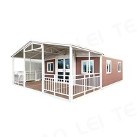 Dernière Vente Chaude 20FT Conception Personnalisée Maison Conteneur Extensible avec Pont Isolé Double Fenêtres en Verre pour Maison Moderne