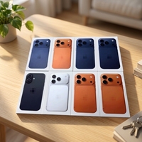 Nouveau Smartphone Original de Haute Qualité A+iPhone 17 Pro Max Débloqué 5G iOS 26 Bleu Profond Double Carte Univers Orange