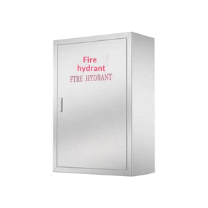 Armario contra incendios de acero inoxidable, caja vacía, 650x450x220mm, montado en la pared, armario de almacenamiento de equipos contra incendios para interiores y exteriores - Product Image 1
