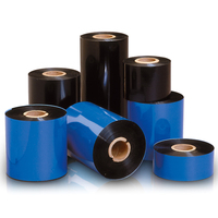 Cinta de Cera Premium de 110 mm x 300 m, 450 m, Transferencia Térmica de Códigos de Barras, TTR Económica, Universal, de Bajo Costo, Compatible con Impresoras de Etiquetas