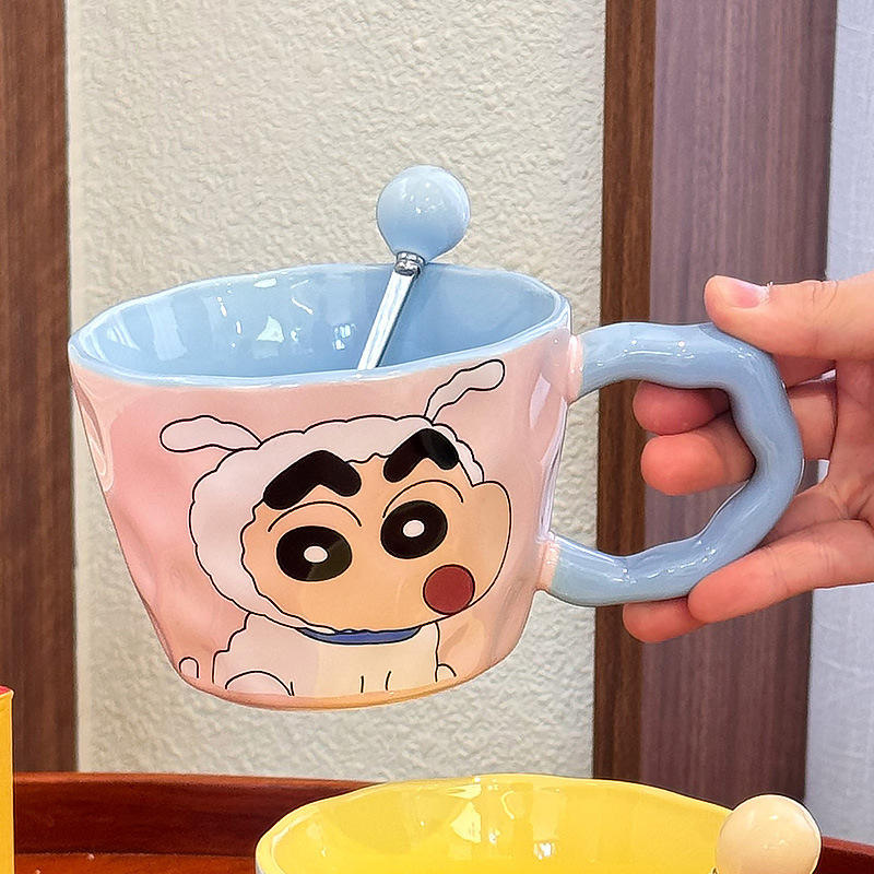 Cuillère bleue rose