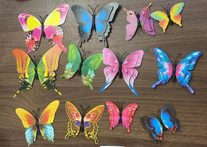 Vinilos Decorativos Autoadhesivos Removibles para Dormitorio, Sala de Estar, Habitación Infantil, Decoración del Hogar, Adhesivos de Pared con Diseño de Mariposas - Product Image 6