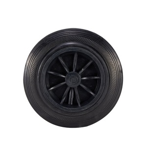 Rueda de goma de 8 pulgadas para contenedor de basura exterior, accesorio universal - Product Image 1
