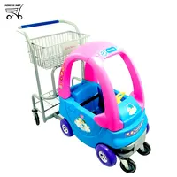 Красочная пластиковая игрушка для детей, металлическая корзина для покупок, тележка для супермаркета