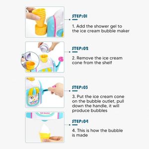 Juguete de Baño para Bebés, Máquina de Burbujas, Fabricante de Helados de Espuma, Juguetes de Baño de Espuma, Material Seguro - Product Image 5
