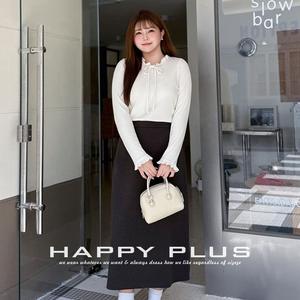 Falda Midi de Corte A con Textura de Lana, Cintura Alta, Gris Oscuro, Talla Grande 90/94, Microelástica, Poliéster, Ropa de Trabajo para Mujer - Product Image 2